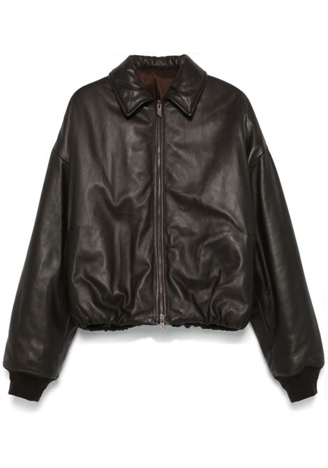 Giacca bomber in pelle in marrone Salvatore santoro - donna SALVATORE SANTORO | 47089DTMR